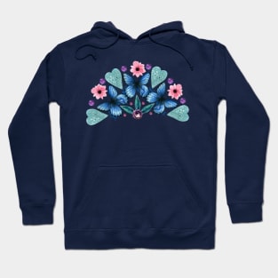 Butterfly Arch - Blue Hoodie